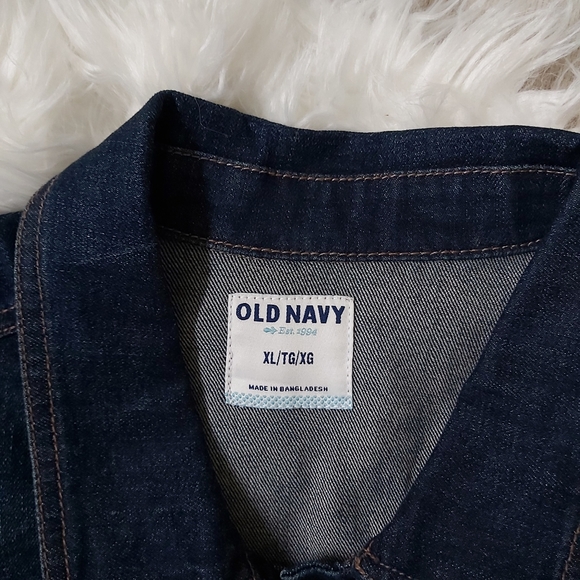 Dark denim old navy reworked Western Uni jacket - Picture 6 of 8